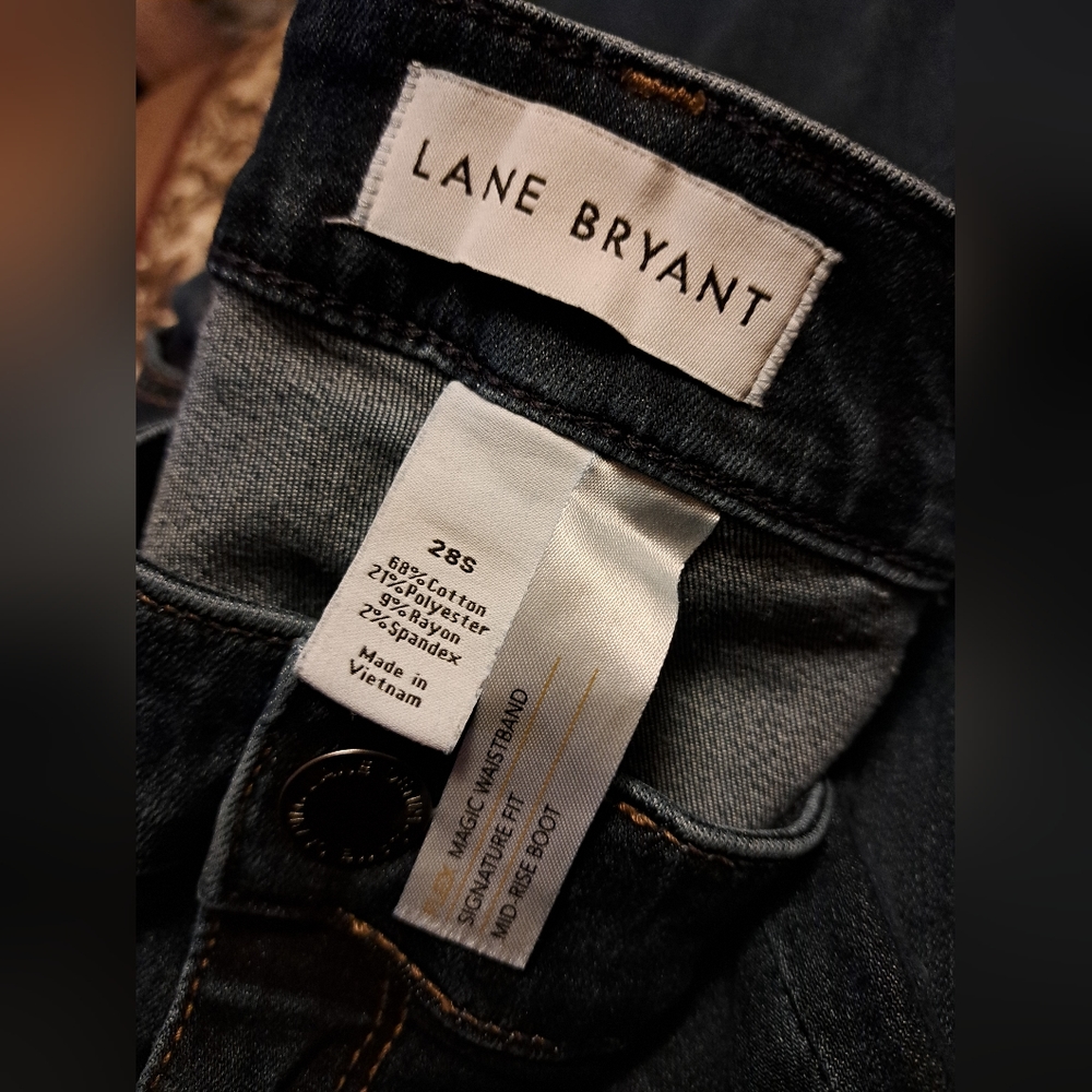 Lane Bryant Mid-Rise Bootcut Jean size 28S